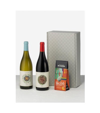 Recanati Wines Due and Chocolate Gift Box