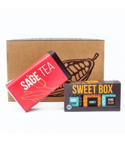 Taste of Israel Gift Box Honey Silan Date Syrup Sage Tea