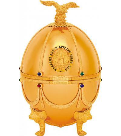 «Императорская коллекция» (футляр в форме яйца Фаберже) Золотого цвета, ПУ Бархат